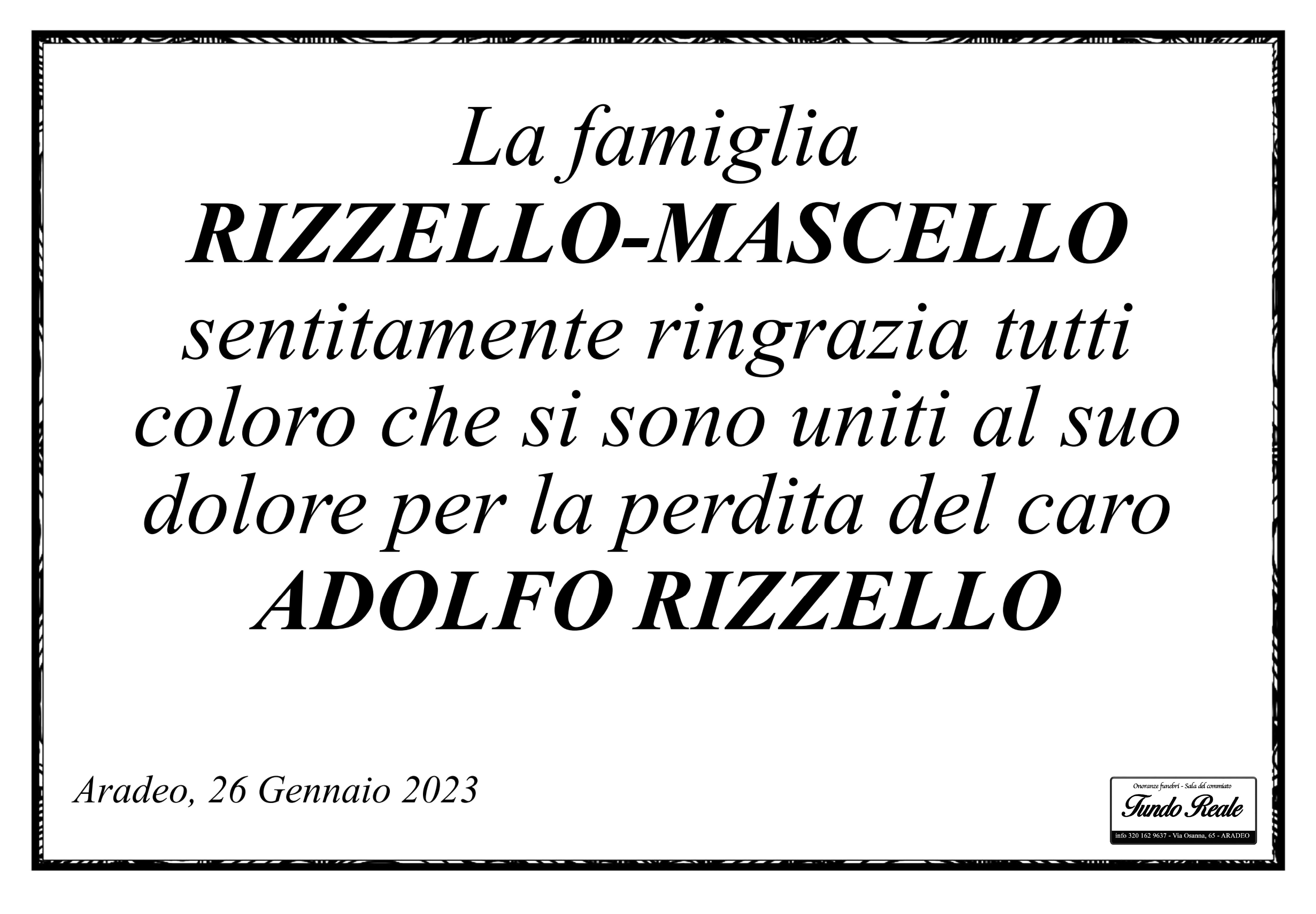 Famiglia Rizzello Adolfo